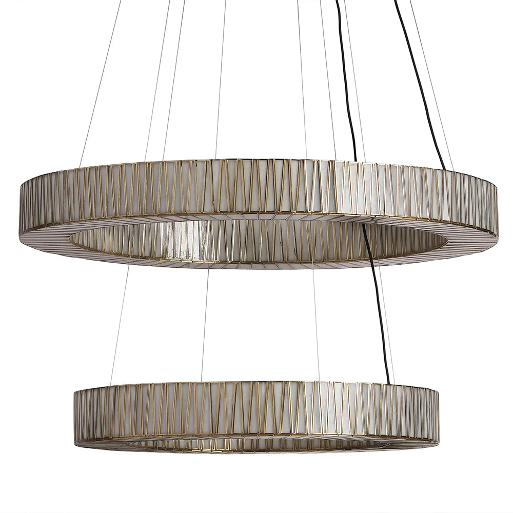 Jet 2-Tier Round Chandelier