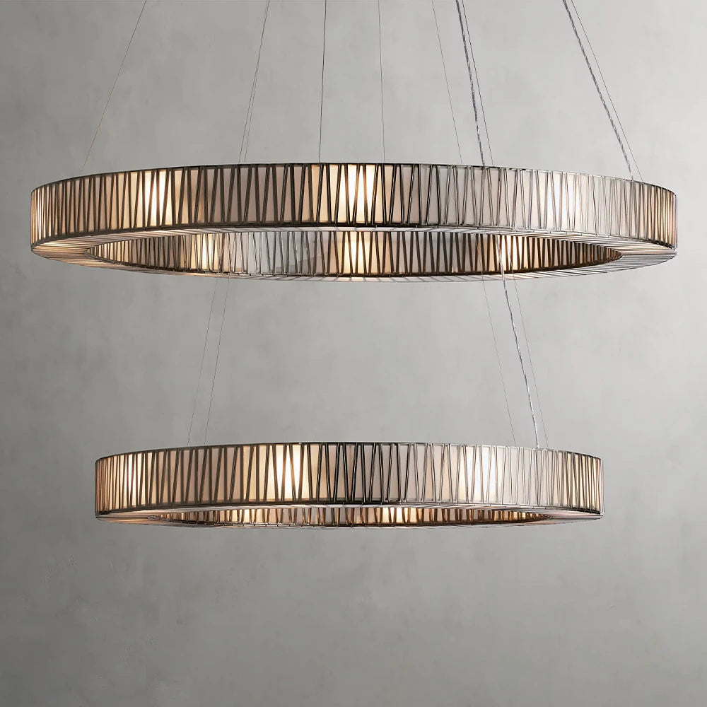 Jet 2-Tier Round Chandelier