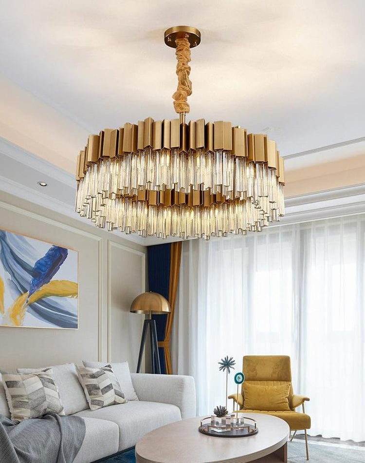 Housegent Kubica Round Crystal Chandelier