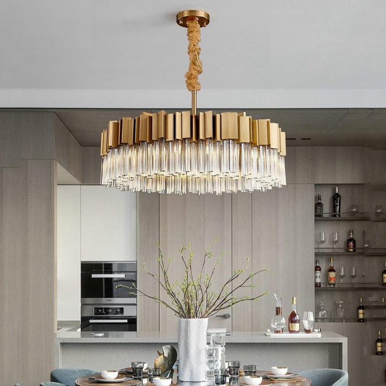 Housegent Kubica Round Crystal Chandelier