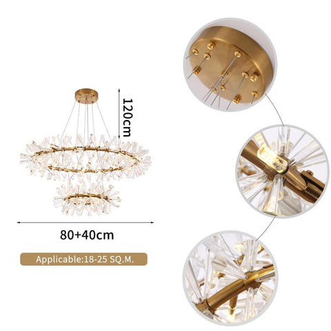 Housegent Kylia Ring Crystal Chandelier