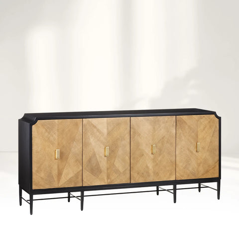 Kasta Wood & Brass Credenza