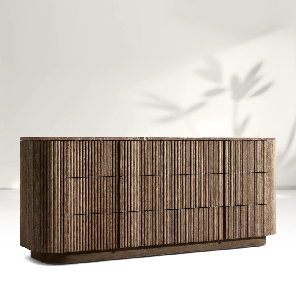 Katrina Modern Stone 6-Drawer Dresser