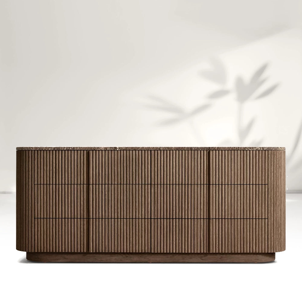 Katrina Modern Stone 6-Drawer Dresser