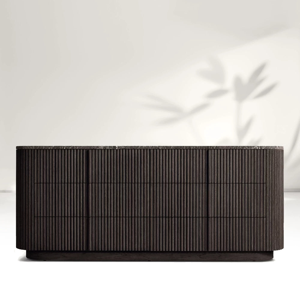 Katrina Modern Stone 6-Drawer Dresser