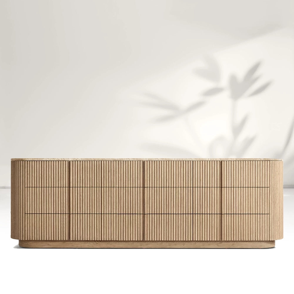 Katrina Modern Stone 9-Drawer Dresser