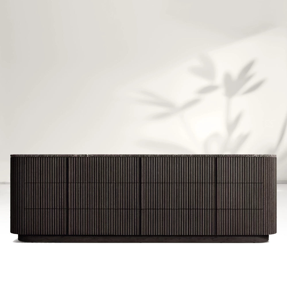 Katrina Modern Stone 9-Drawer Dresser