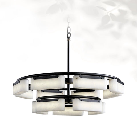 Leosley Modern Alabaster Fusion Chandelier