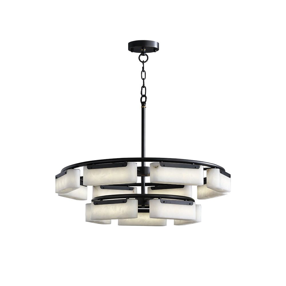 Leosley Modern Alabaster Fusion Chandelier