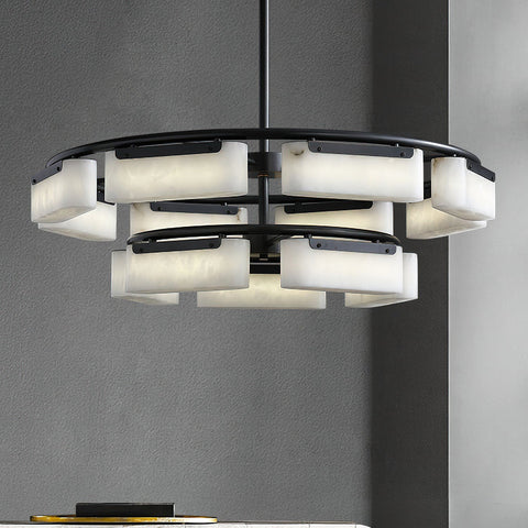 Leosley Modern Alabaster Fusion Chandelier