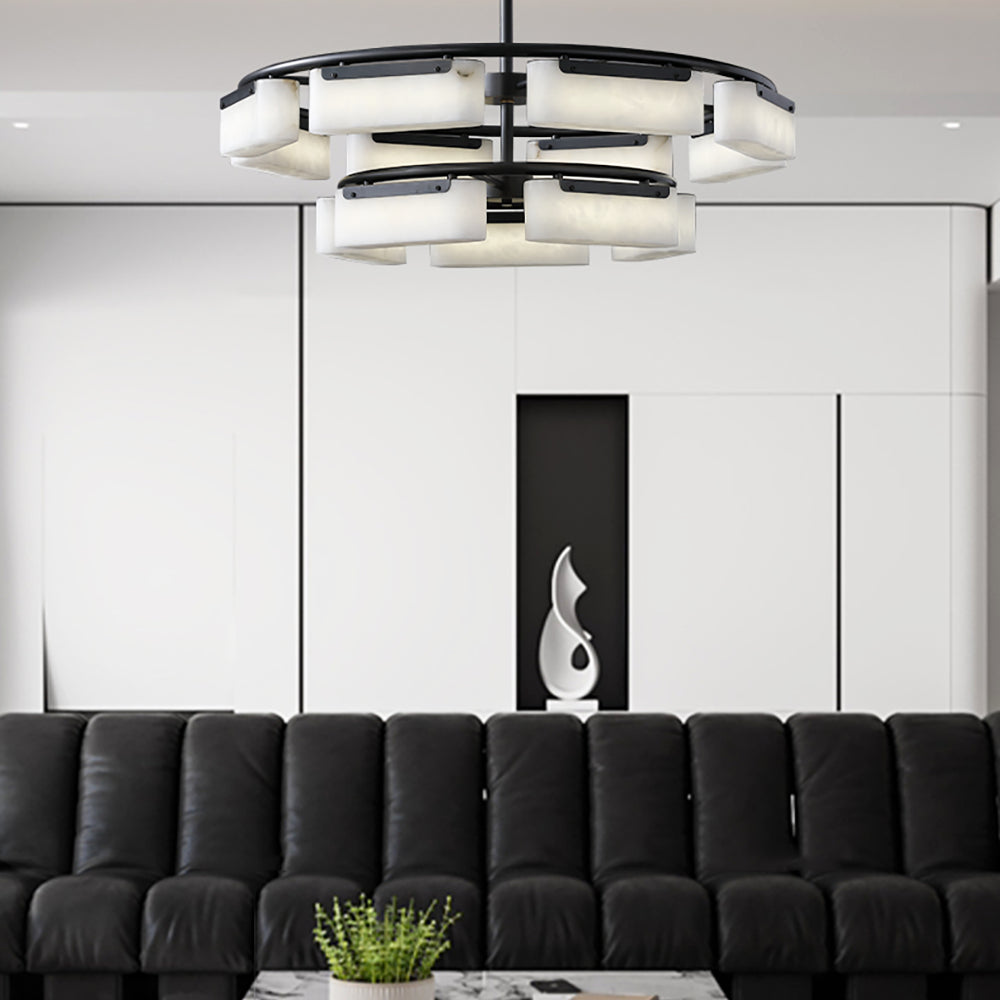 Leosley Modern Alabaster Fusion Chandelier