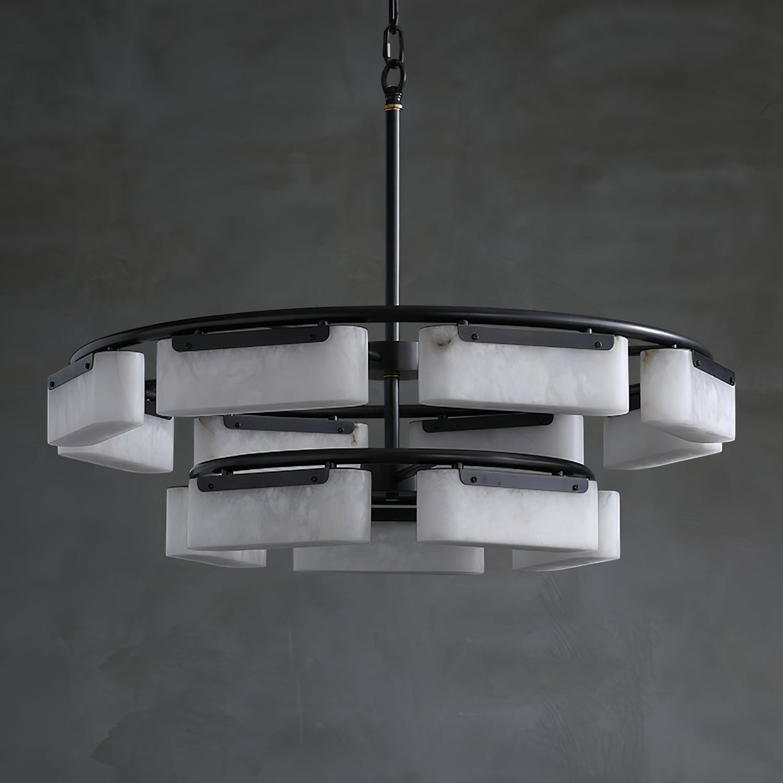 Leosley Modern Alabaster Fusion Chandelier