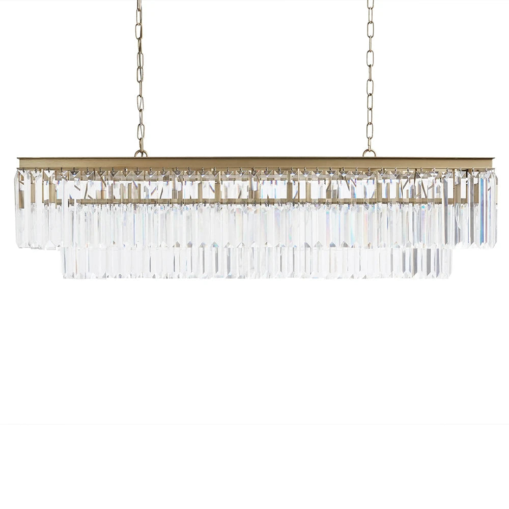 Leyard Tiered Rectangular Chandelier