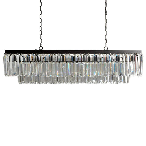 Leyard Tiered Rectangular Chandelier