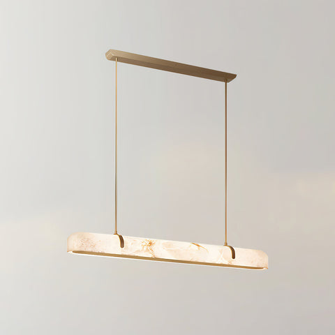 Linear Alabaster Chandelier