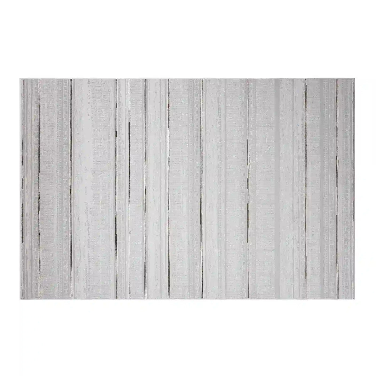 LiuJin Vertical Trace Abstract Ivory Area Rug