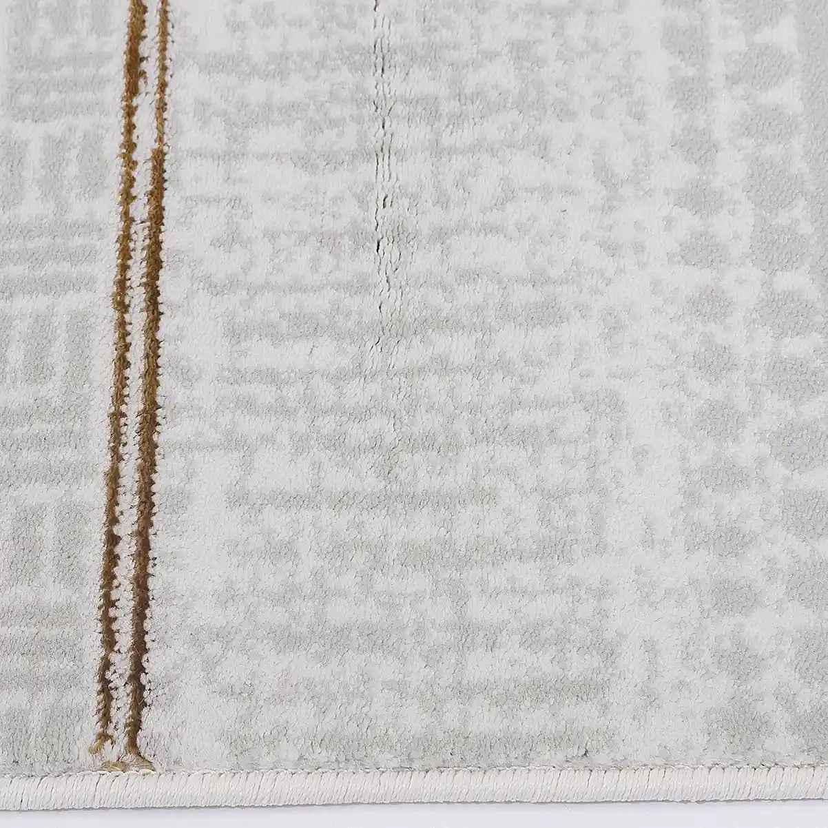 LiuJin Vertical Trace Abstract Ivory Area Rug