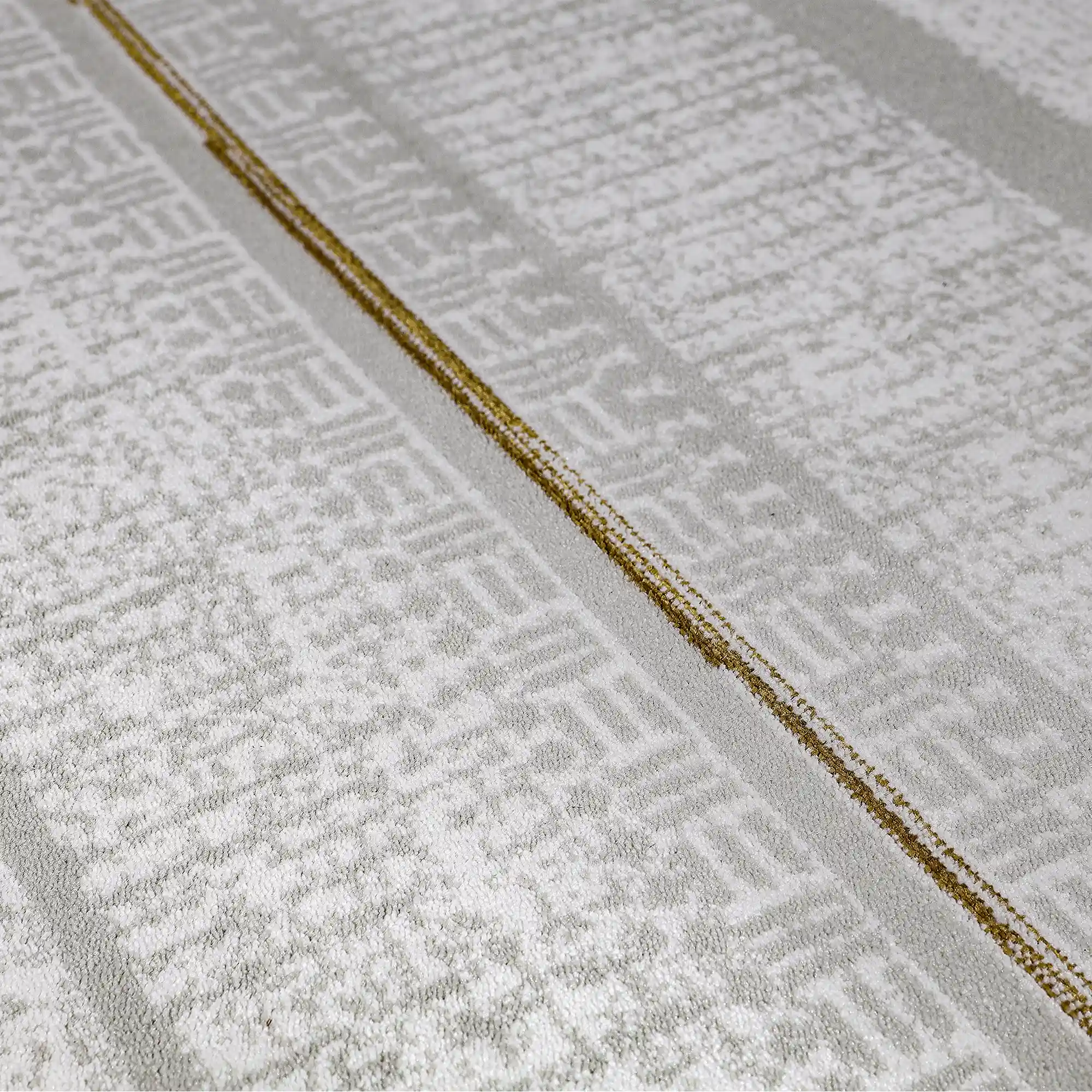 LiuJin Vertical Trace Abstract Ivory Area Rug