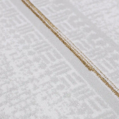 LiuJin Vertical Trace Abstract Ivory Area Rug