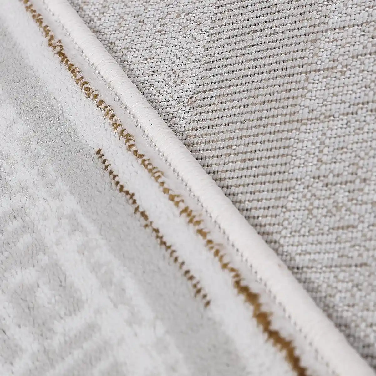 LiuJin Vertical Trace Abstract Ivory Area Rug