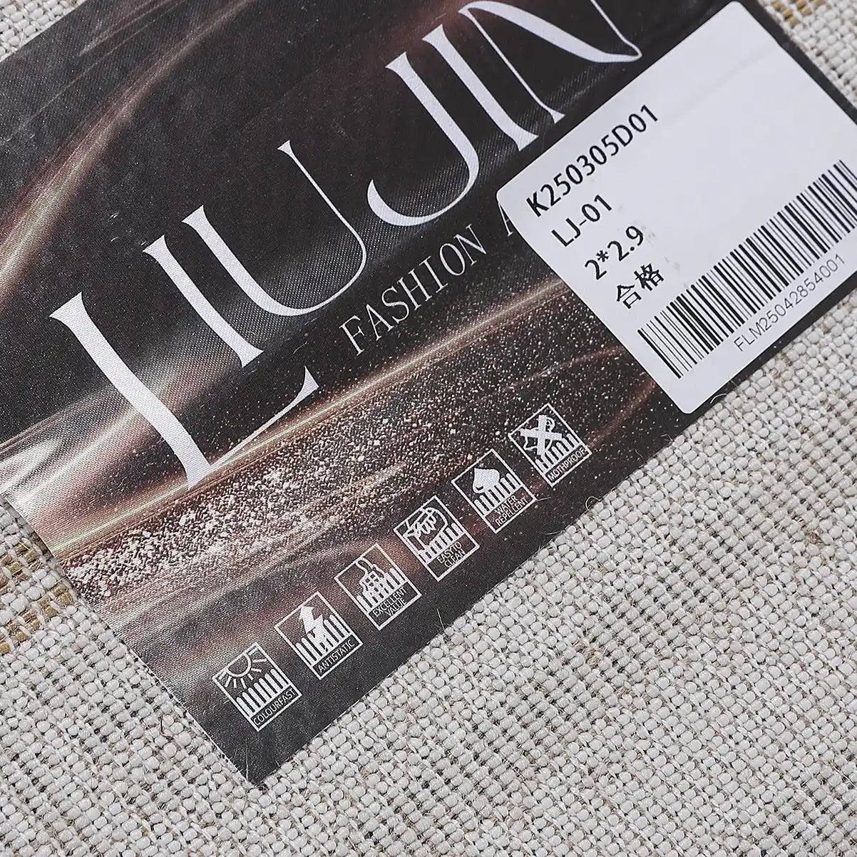 LiuJin Vertical Trace Abstract Ivory Area Rug