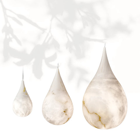 Lorelei Teardrop Alabaster Pendant