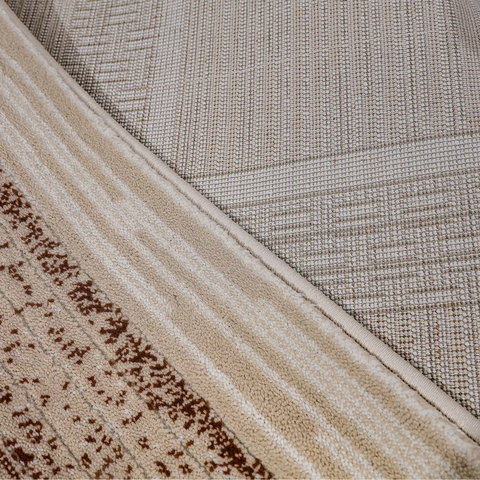 Meilade Framed Band Abstract Neutral Area Rug