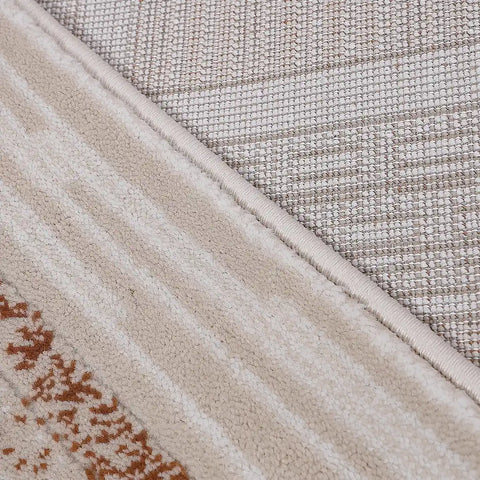 Meilade Framed Band Abstract Neutral Area Rug