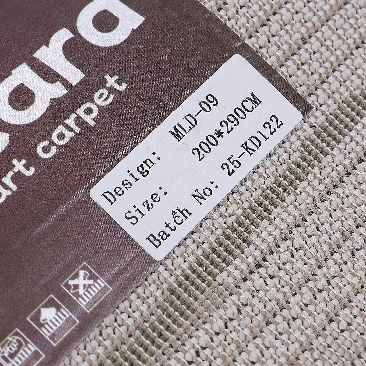 Meilade Linear Frame Abstract Ivory Area Rug