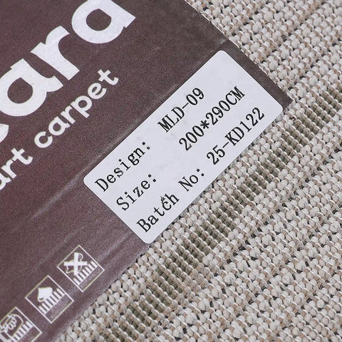 Meilade Linear Frame Abstract Ivory Area Rug