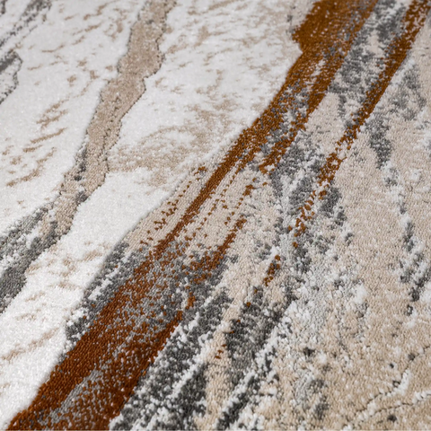 Meilade Stone Vein Abstract Neutral Area Rug