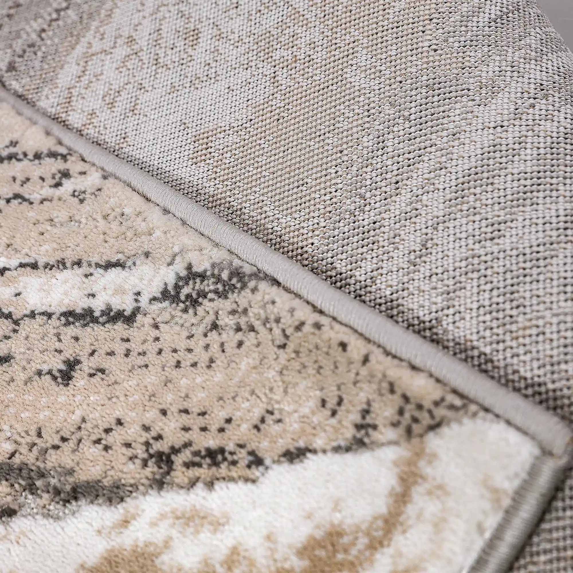 Meilade Stone Vein Abstract Neutral Area Rug