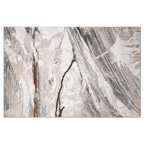 Meilade Stone Vein Abstract Neutral Area Rug