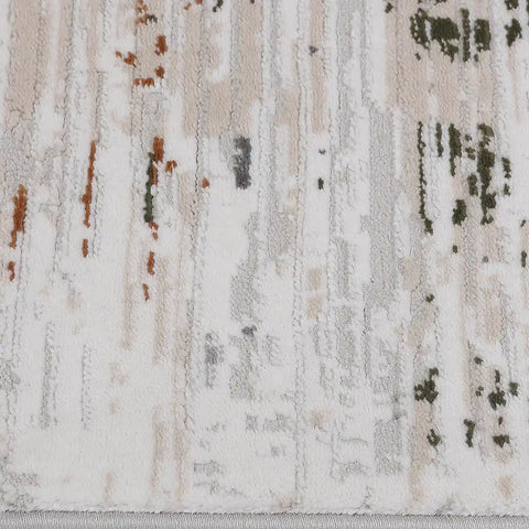 Meilade Warm Layered Textured Abstract Neutral Area Rug