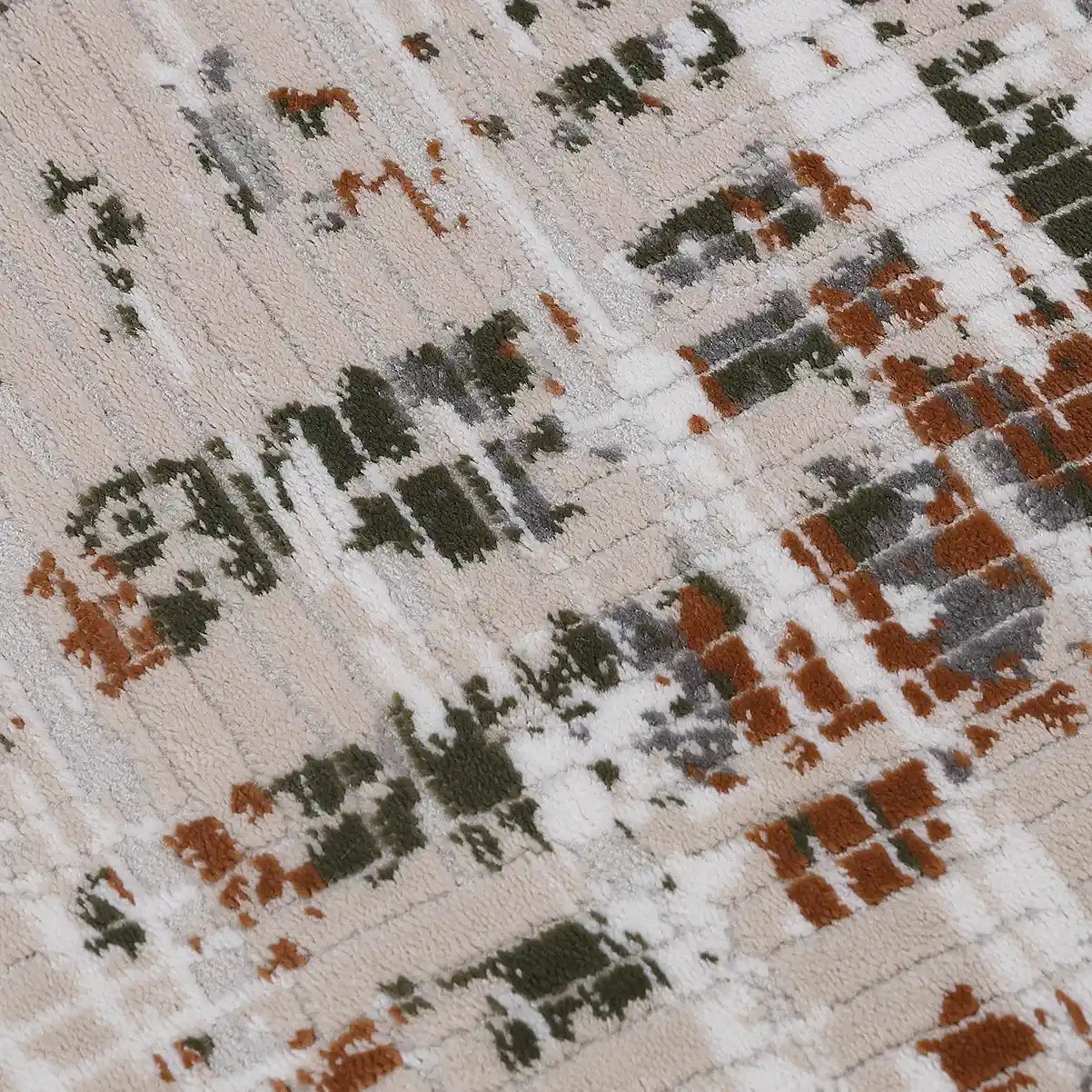 Meilade Warm Layered Textured Abstract Neutral Area Rug