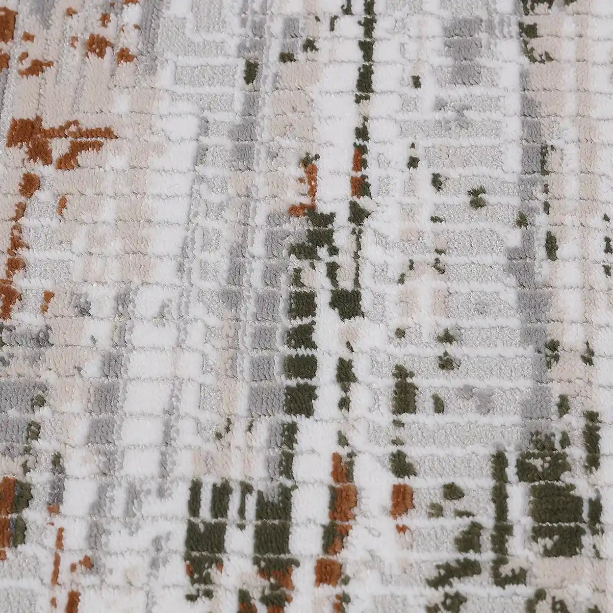 Meilade Warm Layered Textured Abstract Neutral Area Rug