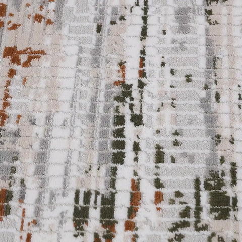 Meilade Warm Layered Textured Abstract Neutral Area Rug