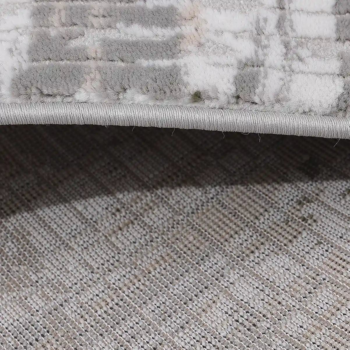 Meilade Warm Layered Textured Abstract Neutral Area Rug