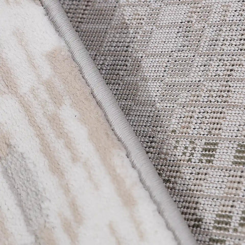 Meilade Warm Layered Textured Abstract Neutral Area Rug