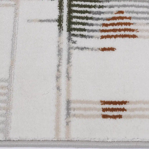 Melade Architectural Lines Contemporary Neutral Area Rug