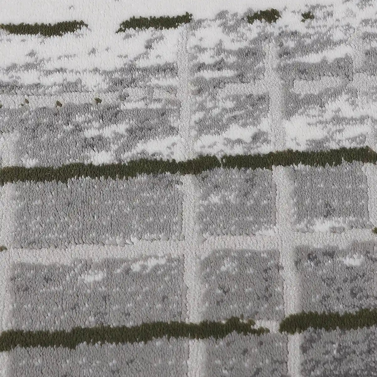 Melard Layered Grid Abstract Neutral Area Rug