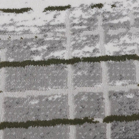 Melard Layered Grid Abstract Neutral Area Rug