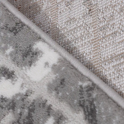 Melard Layered Grid Abstract Neutral Area Rug