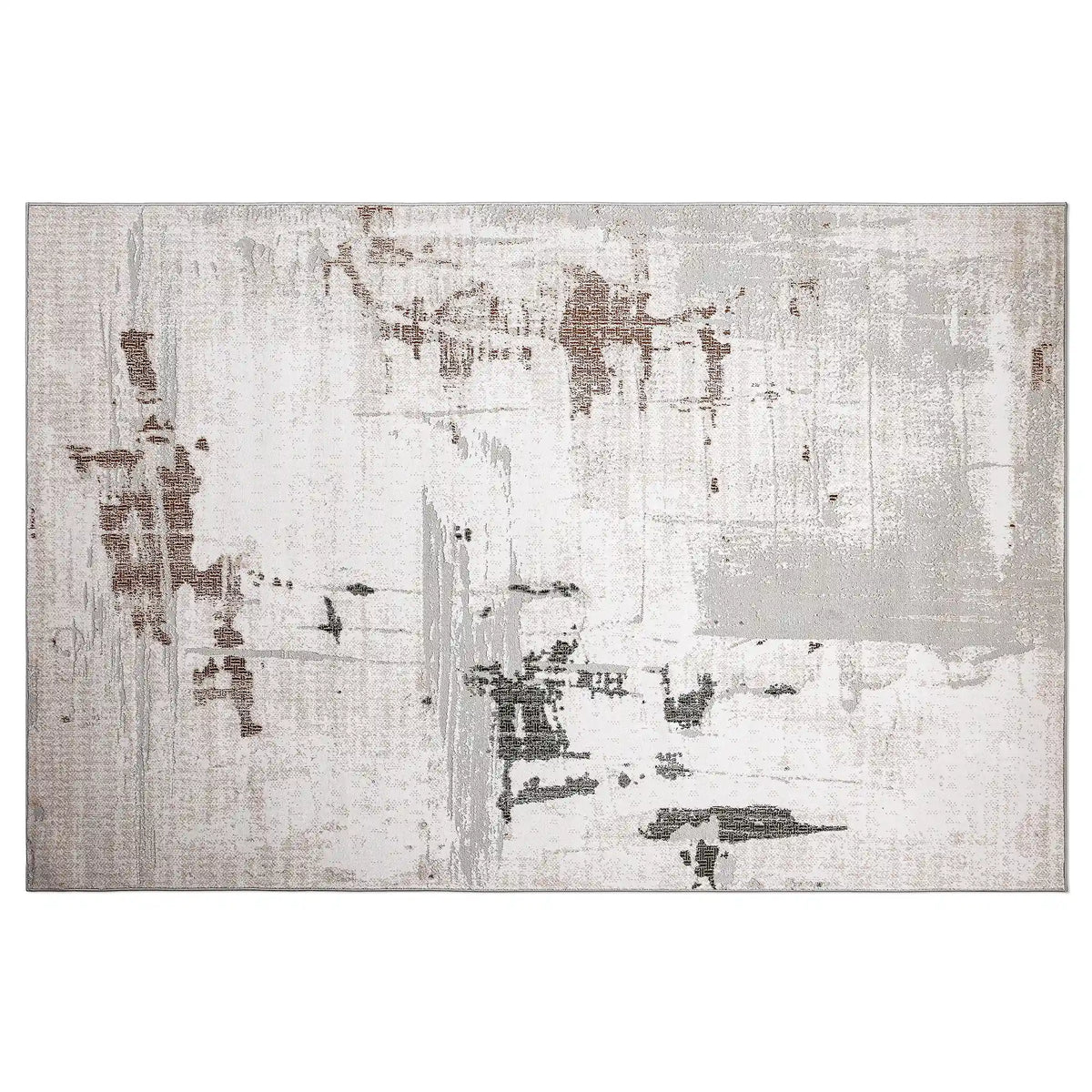 Melard Soft Washed Abstract Neutral Area Rug