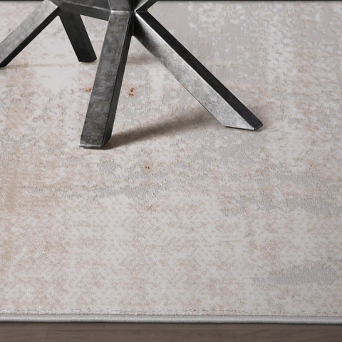 Melard Soft Washed Abstract Neutral Area Rug