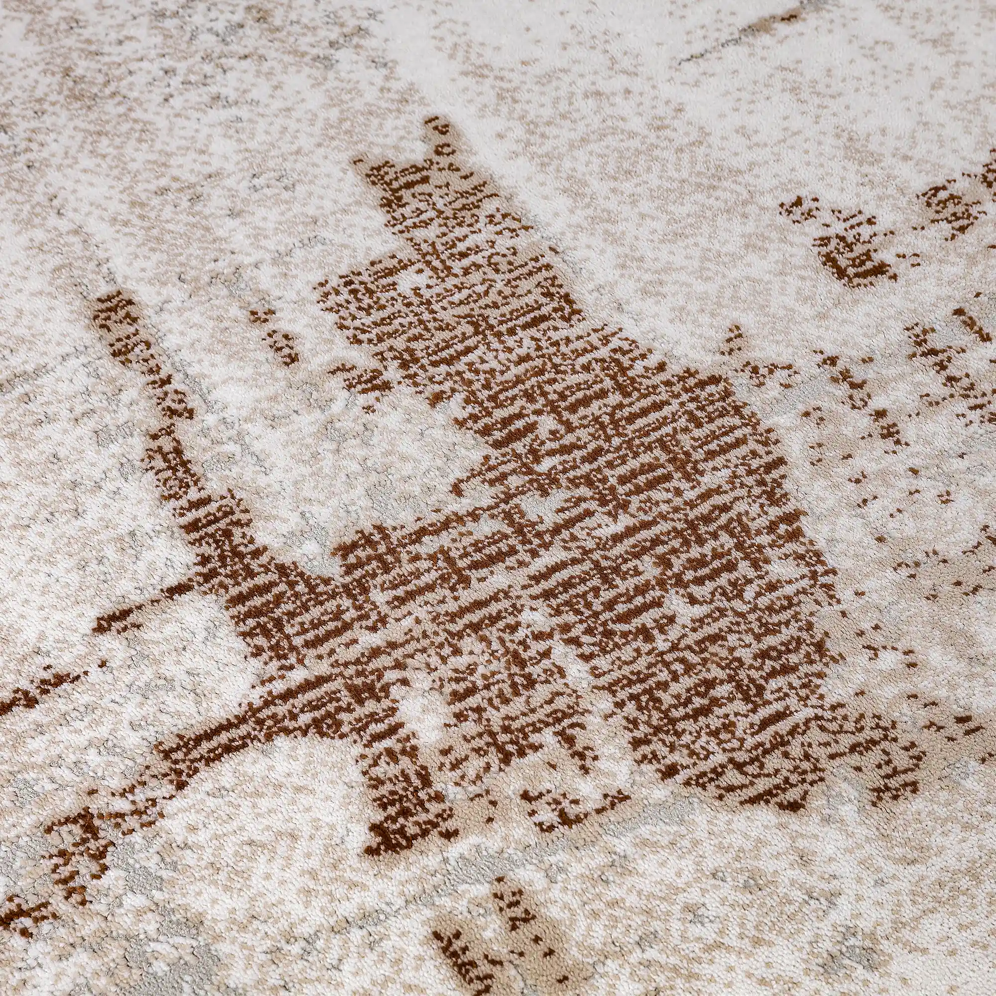 Melard Soft Washed Abstract Neutral Area Rug