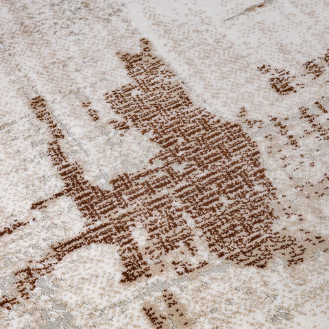 Melard Soft Washed Abstract Neutral Area Rug