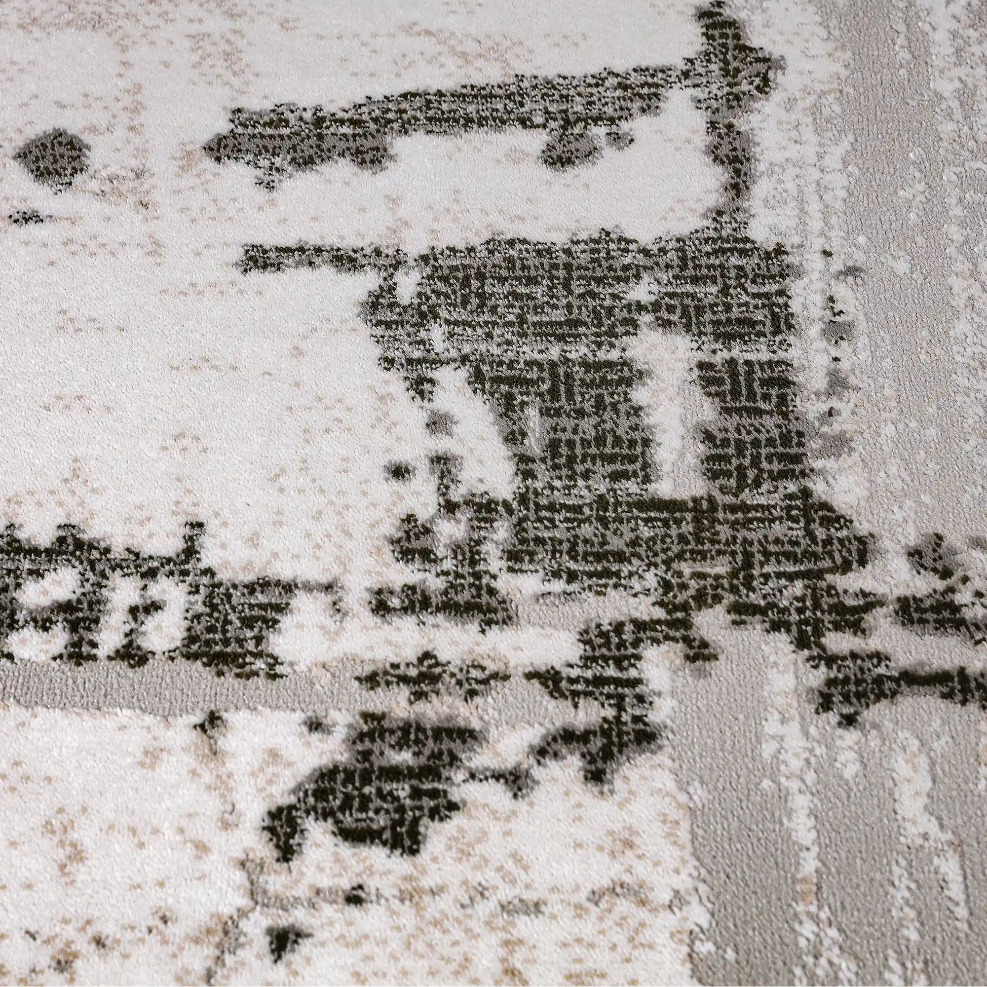 Melard Soft Washed Abstract Neutral Area Rug