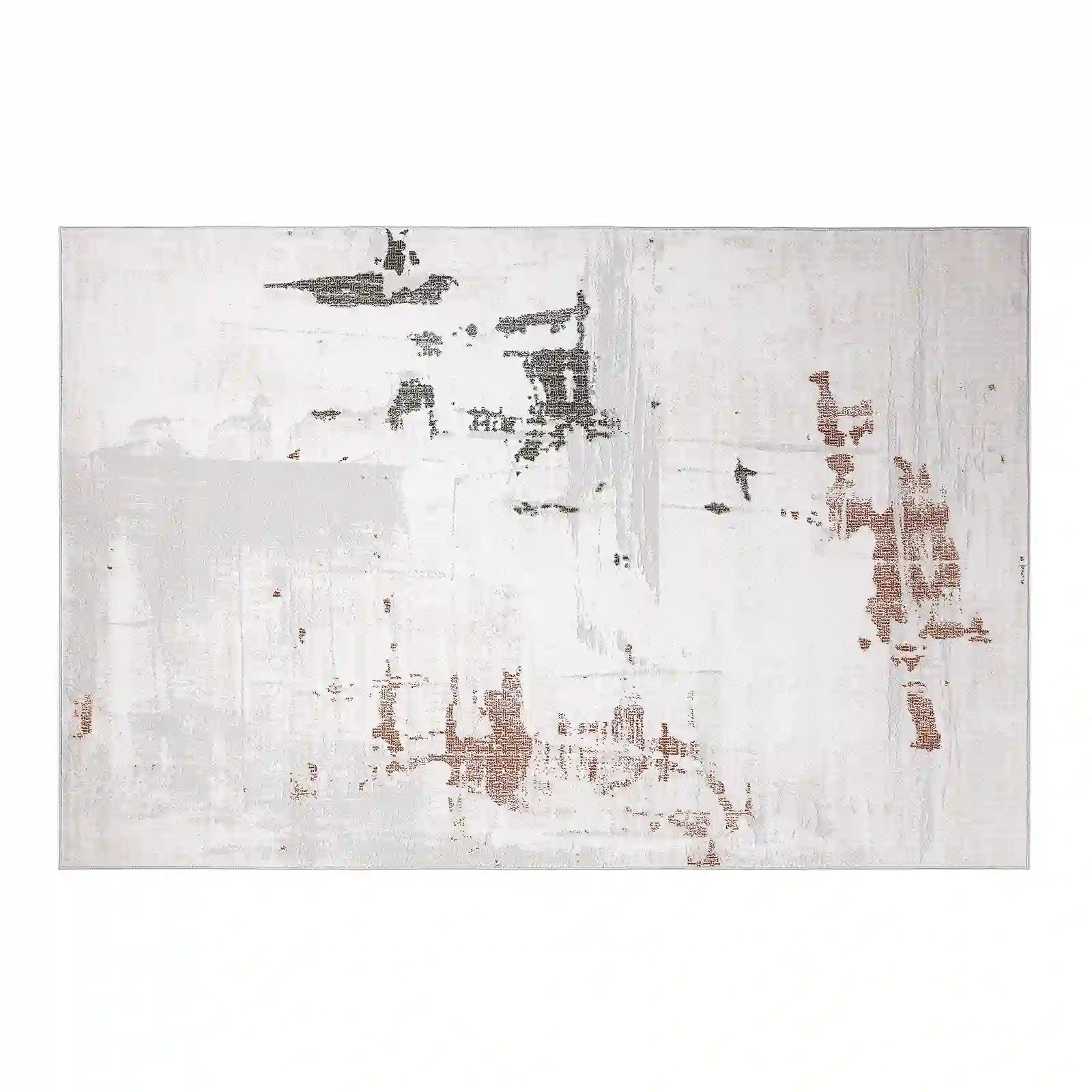 Melard Soft Washed Abstract Neutral Area Rug for Modern Interiors ...