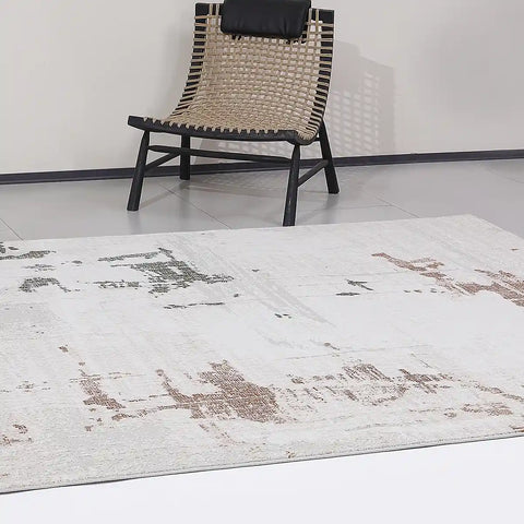 Melard Soft Washed Abstract Neutral Area Rug
